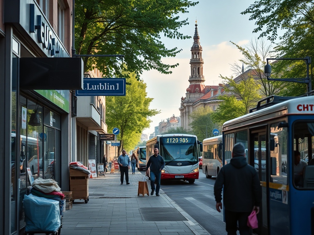 MPK Lublin rezygnuje z projektu autobusów wodorowych - widok floty autobusów publicznych w mieście