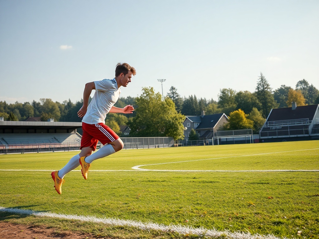 Piłkarze Motoru Lublin na tle stadionu, problem ze stanem murawy