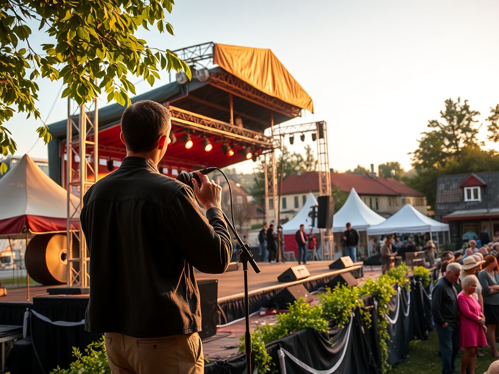 Plakat zapowiadający wydarzenia kulturalne w Lublinie, w tym stand-up i kino.