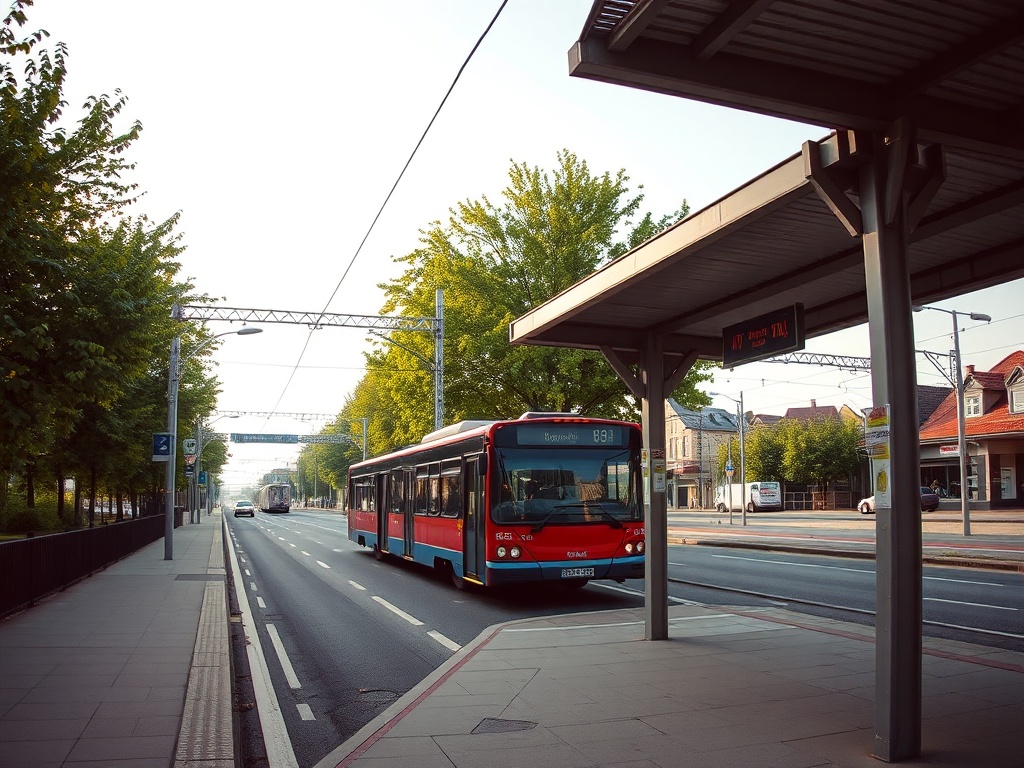 Samochody stojące w korku na drodze w Lublinie z powodu wypadku