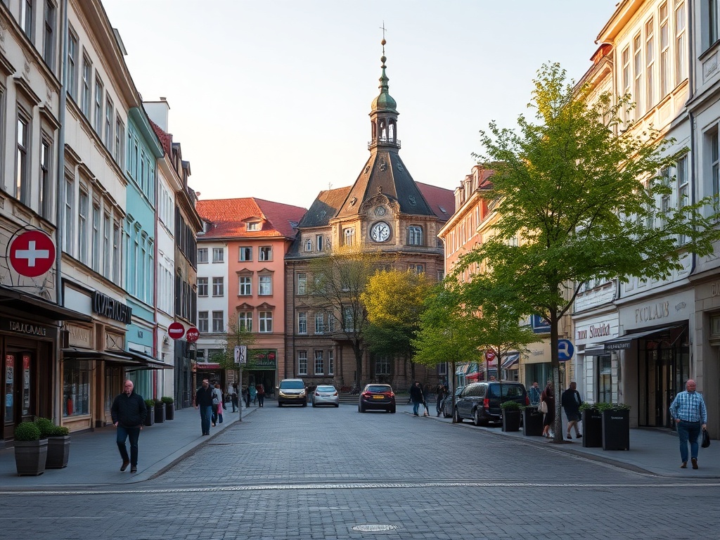Tablica informacyjna o ograniczeniach sprzedaży alkoholu w Lublinie i symbol polskiej flagi